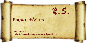 Magda Sára névjegykártya