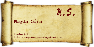 Magda Sára névjegykártya